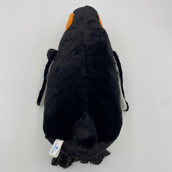 SeaWorld Emperor Penguin Plush 15" Stuffed Animal Vinyl Beak Feet Realistic Soft - Picture 4 of 8